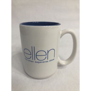 The Ellen Degeneres Show Mug White/Blue 16 oz